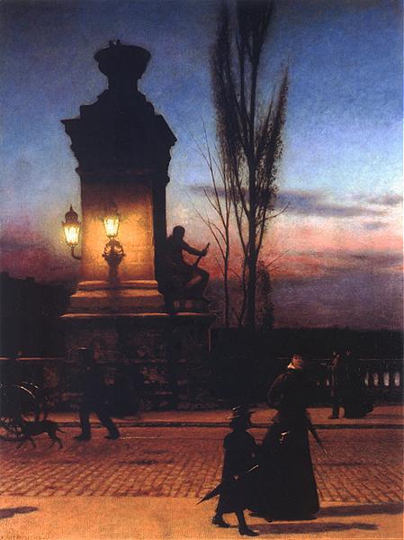 Aleksander Gierymski Bridge in Munich oil painting image